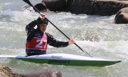 Rize'de Akarsu Kano Slalom ve Kayak Cross Türkiye Şampiyonası yapıldı