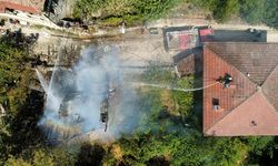 Safranbolu'da tarihi konak yandı