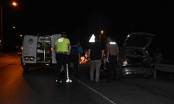 Sakarya'da bariyerlere çarpan otomobilin sürücüsü yaşamını yitirdi