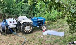 Samsun'da devrilen traktörün sürücüsü öldü