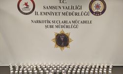 Samsun'da kargo paketinde 6 bin 552 sentetik ecza hapı ele geçirildi