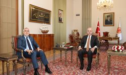 TBMM Başkanı Kurtulmuş, Çalışma ve Sosyal Güvenlik Bakanı Işıkhan'ı kabul etti