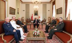 TBMM Başkanı Kurtulmuş'un Milli Savunma Bakanı Güler ve beraberindeki TSK komuta kademesini kabulü