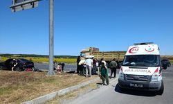 Tekirdağ'da iki otomobil çarpıştı, 9 kişi yaralandı
