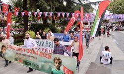 Trabzon'da Filistin'e destek yürüyüşü düzenlendi