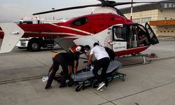 Van'da akciğer ödemi olan hasta, ambulans helikopterle hastaneye kaldırıldı
