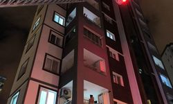Adana'da balkon demirlerine sıkışan kedi kurtarıldı