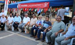 Adana'da Filistin'e destek için çadır nöbeti tutuluyor