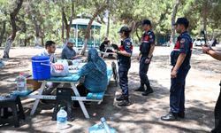 Adana'da jandarma ekipleri piknik yapanları orman yangınlarına karşı uyardı