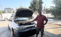 Adana'da tamirciye bırakılan otomobilin motorunun çalındığı iddiası