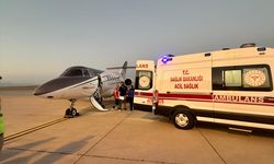 Ağrı'da kalp hastası bebek ambulans uçakla Ankara'ya nakledildi
