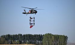 Ahlat'taki Malazgirt Zaferi kutlamalarında jandarmanın hava gösterileri ilgiyle izlendi