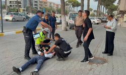 Aydın'da polisin kolunu ısıran kişi gözaltına alındı
