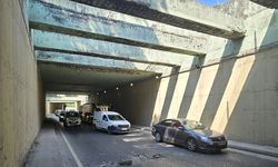 Bağcılar'da alt geçitte düşen beton parçaları trafikte tehlike oluşturdu