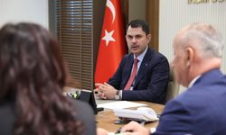 Bakan Kurum, Aydın Valisi Canbolat ve beraberindeki heyeti kabul etti
