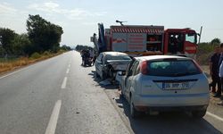 Balıkesir'de iki otomobilin çarpışması sonucu 1 kişi öldü, 1 kişi yaralandı