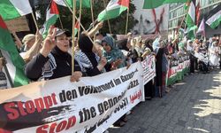 Berlin'de Filistin'e destek gösterisi düzenlendi