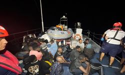 Bodrum açıklarında 35 düzensiz göçmen kurtarıldı