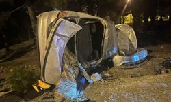 Burdur'da devrilen otomobildeki 4 kişi yaralandı