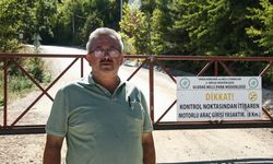 Bursa'da bir muhtar ormana izinsiz girişleri engellemek için 3 farklı noktaya bariyer yaptırdı