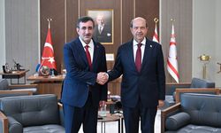 Cumhurbaşkanı Yardımcısı Yılmaz, KKTC Cumhurbaşkanı Tatar ile görüştü