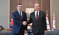 Cumhurbaşkanı Yardımcısı Yılmaz, KKTC Cumhurbaşkanı Tatar'ı ziyaretinde konuştu: