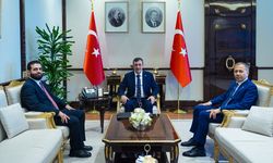 Cumhurbaşkanı Yardımcısı Yılmaz, Suriye İçişleri Bakanı Hattab'ı kabul etti