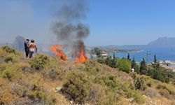 Datça'da makilik alanda çıkan yangın söndürüldü