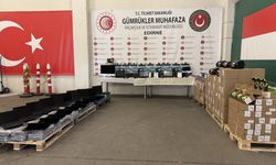 Edirne'de gümrük muhafaza ekiplerince çok sayıda kaçak eşya ele geçirildi