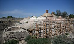Edirne'deki tarihi hamamda restorasyon çalışmaları sürüyor