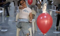 Erzincan'da yetenek sınavına giren adaylar üniversiteli olabilmek için en iyi resmi çizmeye çalıştı