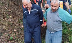 Giresun'da uçurumdan düşen kişi hastanede tedavi altına alındı