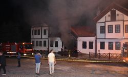 GÜNCELLEME - Gümüşhane'de butik otelde çıkan yangın söndürüldü