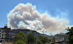 GÜNCELLEME - Manisa Soma'da çıkan orman yangınına müdahale ediliyor