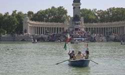 İspanya'da Filistin'e destek gösterileri