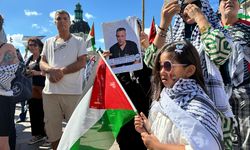 İsrail'in Gazze'ye yönelik saldırıları İsveç'te protesto edildi