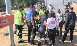 Kütahya'da telefonla konuşurken fark etmediği trenin çarptığı kadın yaralandı