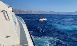 Marmaris açıklarında 45 düzensiz göçmen yakalandı