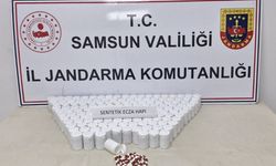 Samsun'da 9 bin 31 sentetik ecza hapı ele geçirildi