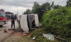 Samsun'da kamyonetin devrilmesi sonucu 1 kişi öldü, 2 kişi yaralandı