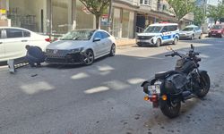 Samsun'da otomobille çarpışan motosikletin sürücüsü yaralandı