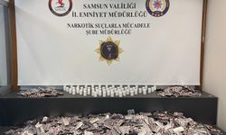 Samsun'da valize gizlenen 24 bin sentetik ecza ele geçirildi
