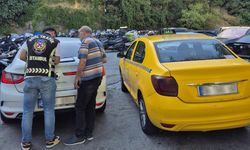 Şişli'de trafik güvenliğini tehlikeye düşüren taksicinin aracına trafikten men cezası