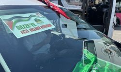 Yalova'da bir grup, Ankara'daki Gazze'ye destek yürüyüşüne katılmak için yola çıktı