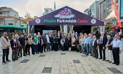 Adalet Bakanı Tunç, İstanbul'da 'Filistin Farkındalık Çadırı'nı ziyaret etti: