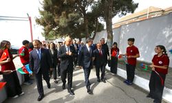 Azerbaycan'da Bakü Türk Anadolu Lisesinin yeni yerleşkesi törenle açıldı