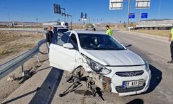 Çorum'da otomobil ile tır çarpıştı, 4 kişi yaralandı
