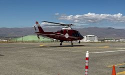 Erzurum'da ambulans helikopter kalp krizi geçiren hasta için havalandı