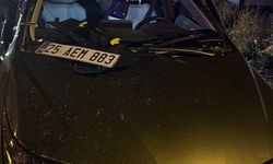 Erzurum'da otomobildeki çakmak tüpü patladı, 2 kişi yaralandı