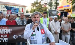Gaziantep'te İsrail'in saldırıları protesto edildi